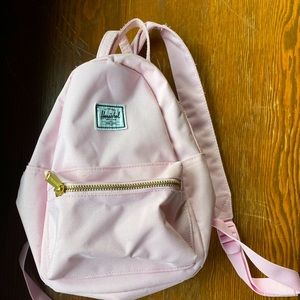 Light pink mini Herschel back pack